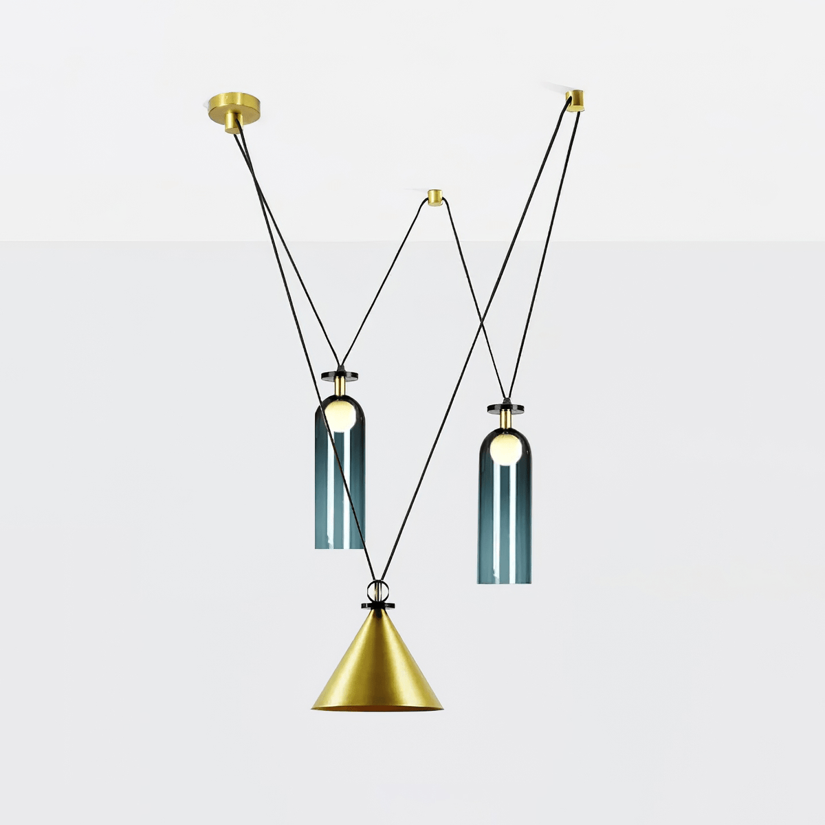 Geometric Shape Modern Chandelier Light Fixture-Lighting > Chandeliers & Pendant Lights-casanuva-60x150cm-casanuva