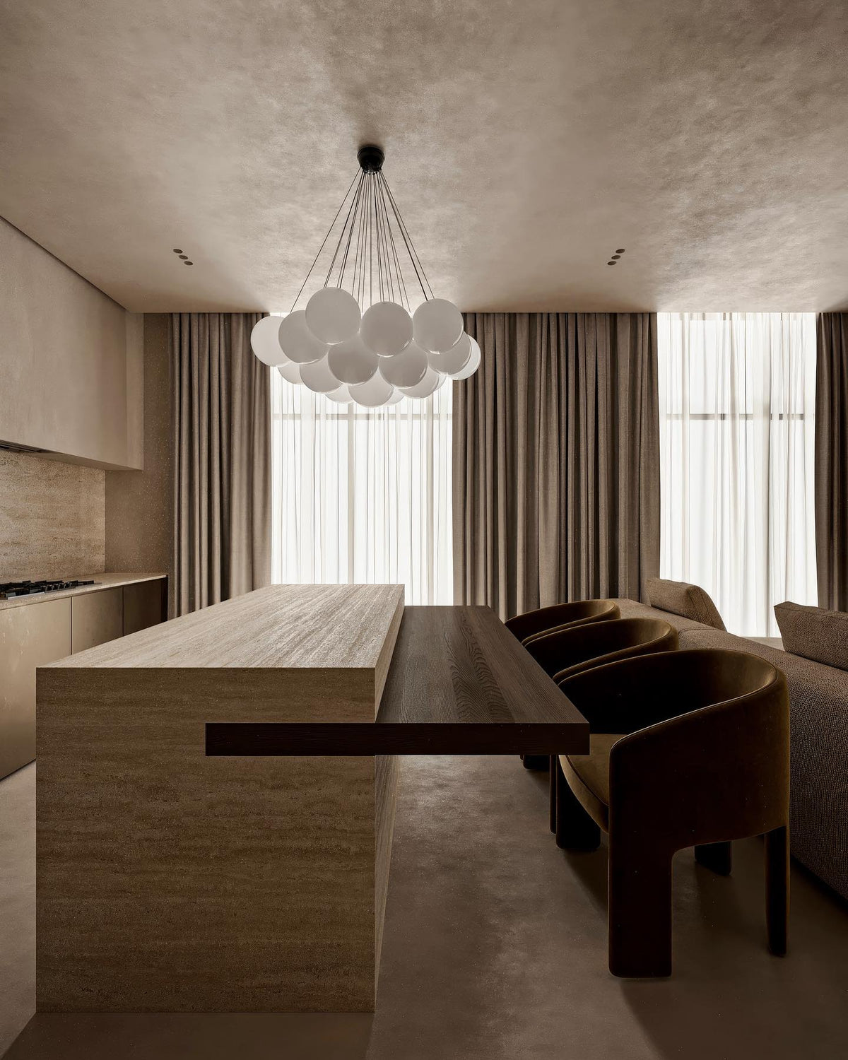 Glass Chandelier Cluster Lighting-Lighting > Chandeliers & Pendant Lights-casanuva-casanuva