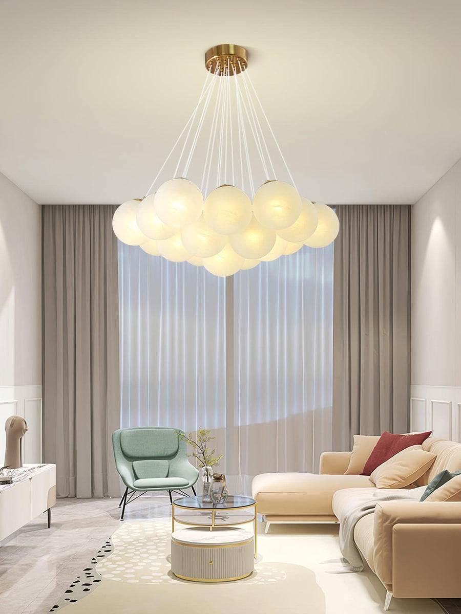 Glass Chandelier Cluster Lighting-Lighting > Chandeliers & Pendant Lights-casanuva-casanuva