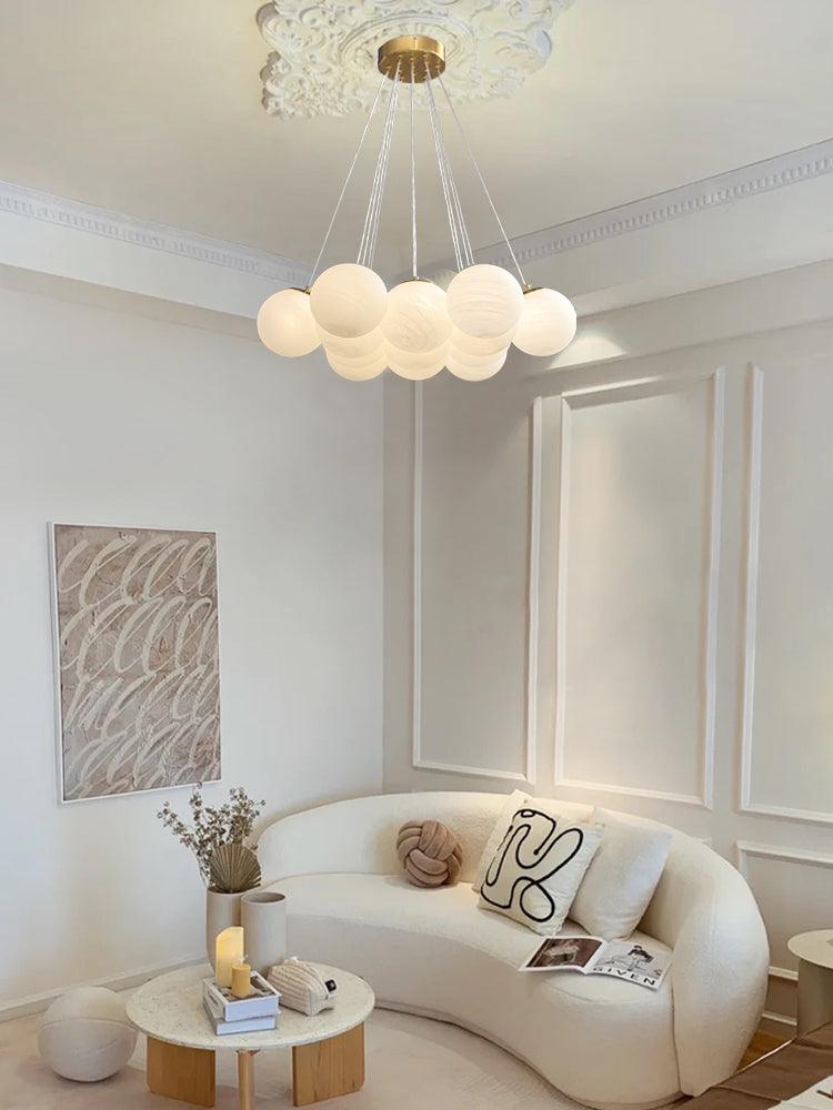 Glass Chandelier Cluster Lighting-Lighting > Chandeliers & Pendant Lights-casanuva-casanuva