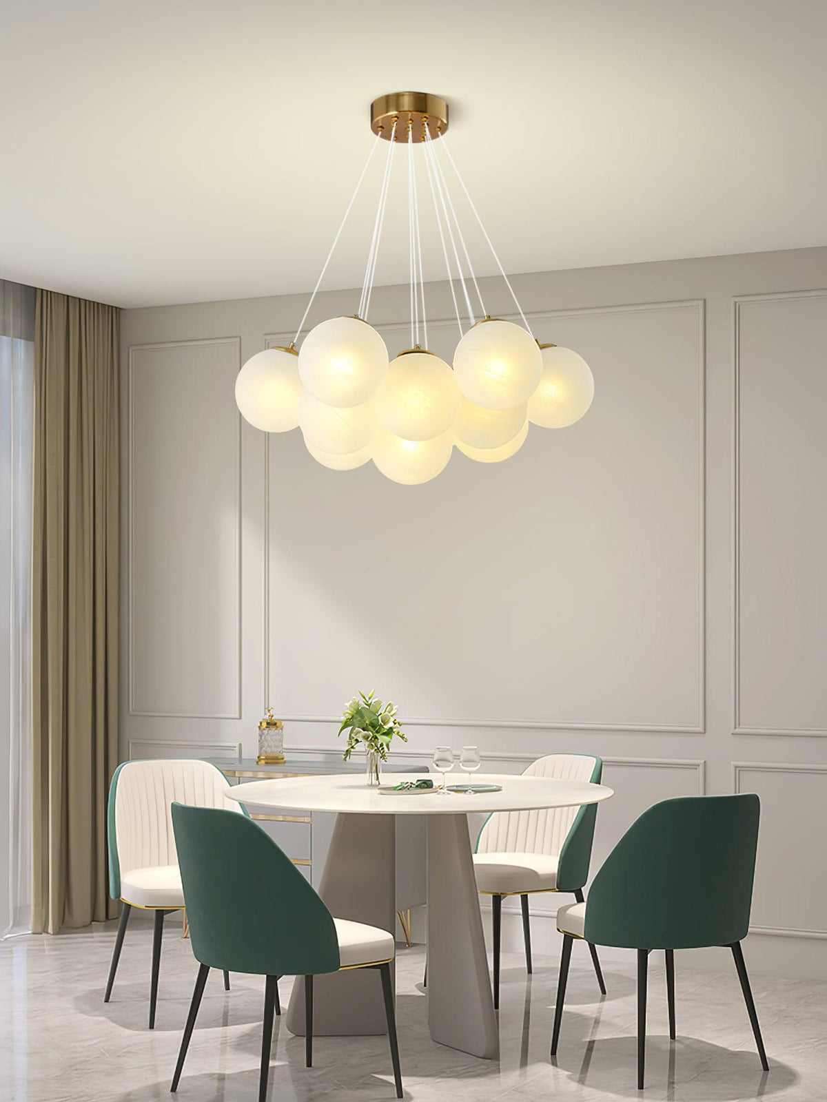 Glass Chandelier Cluster Lighting-Lighting > Chandeliers & Pendant Lights-casanuva-casanuva