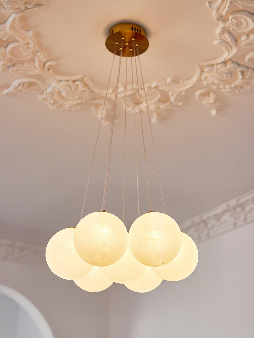 Glass Chandelier Cluster Lighting-Lighting > Chandeliers & Pendant Lights-casanuva-casanuva