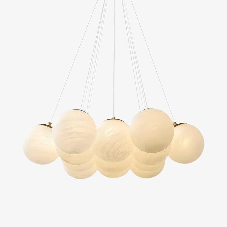 Glass Chandelier Cluster Lighting-Lighting > Chandeliers & Pendant Lights-casanuva-casanuva