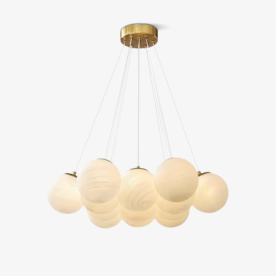 Glass Chandelier Cluster Lighting-Lighting > Chandeliers & Pendant Lights-casanuva-casanuva