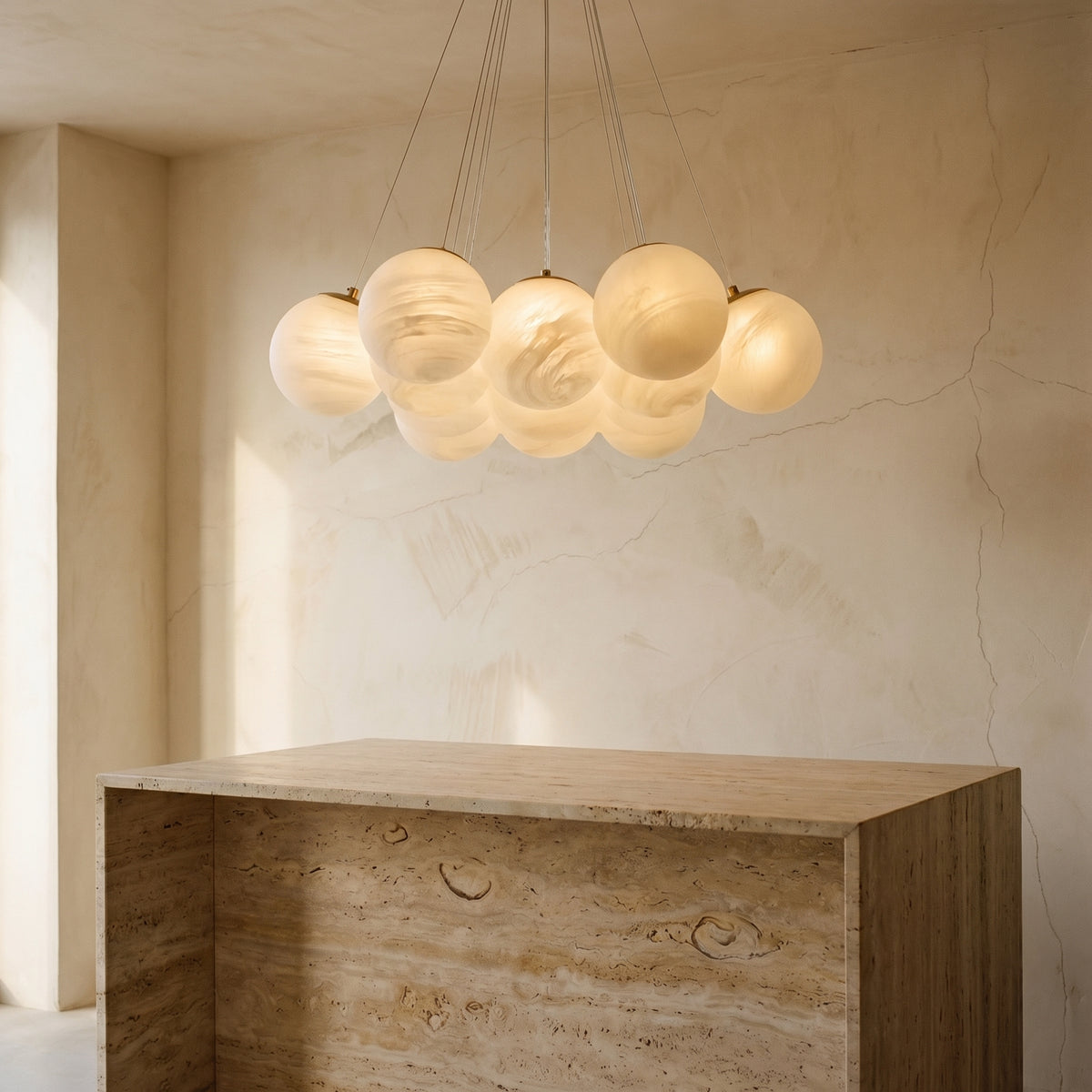 Glass Chandelier Cluster Lighting-Lighting > Chandeliers & Pendant Lights-casanuva-casanuva