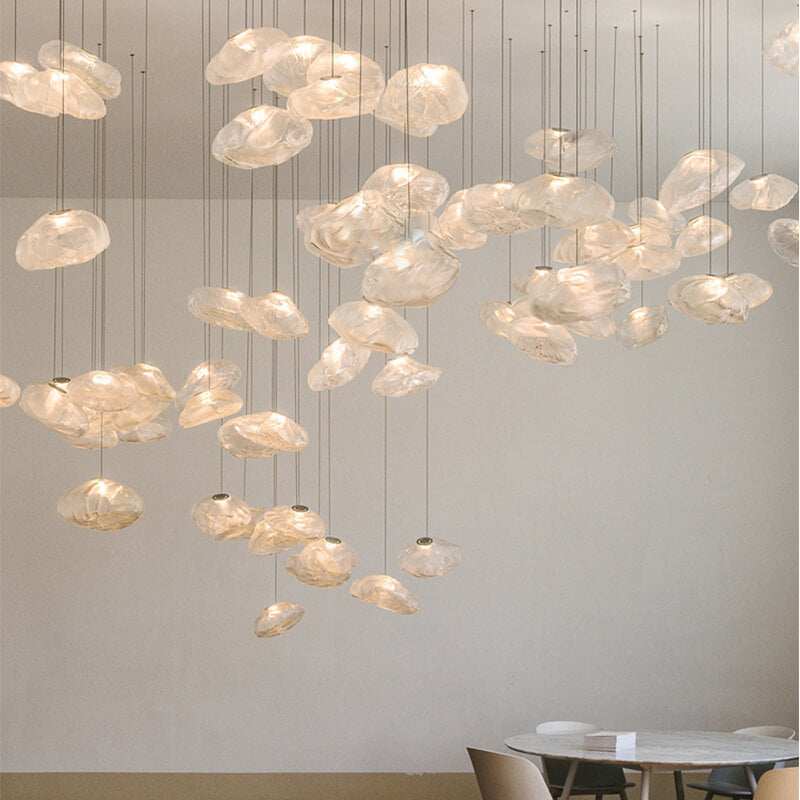 Glass Cloud Pendant Light 1-Light Modern Design-Lighting > Pendant Lights-casanuva-7.81''/20CM-Clear-220V-240V-casanuva
