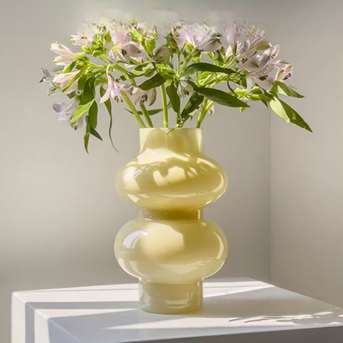 Glass Flower Vase Retro Design-Home Decor > Vases-casanuva-casanuva