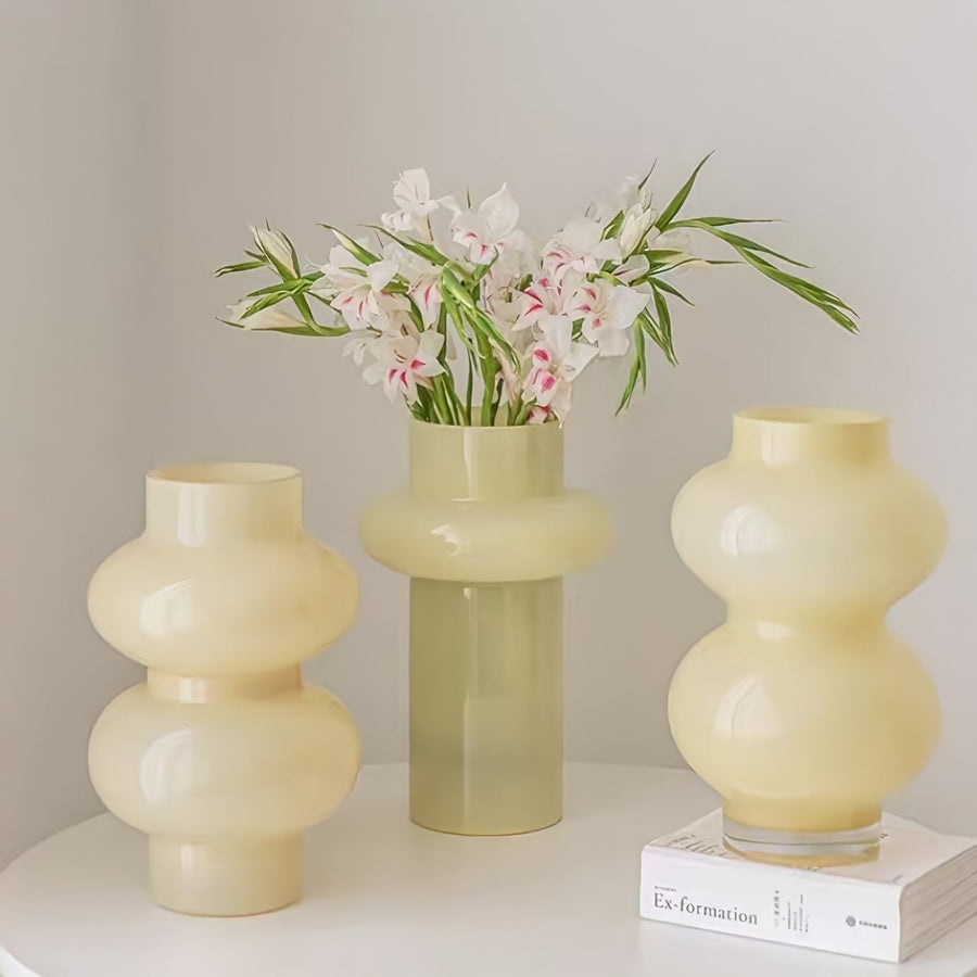 Glass Flower Vase Retro Design-Home Decor > Vases-casanuva-casanuva