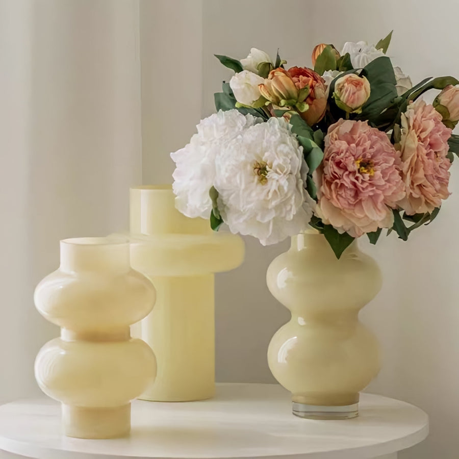 Glass Flower Vase Retro Design-Home Decor > Vases-casanuva-casanuva