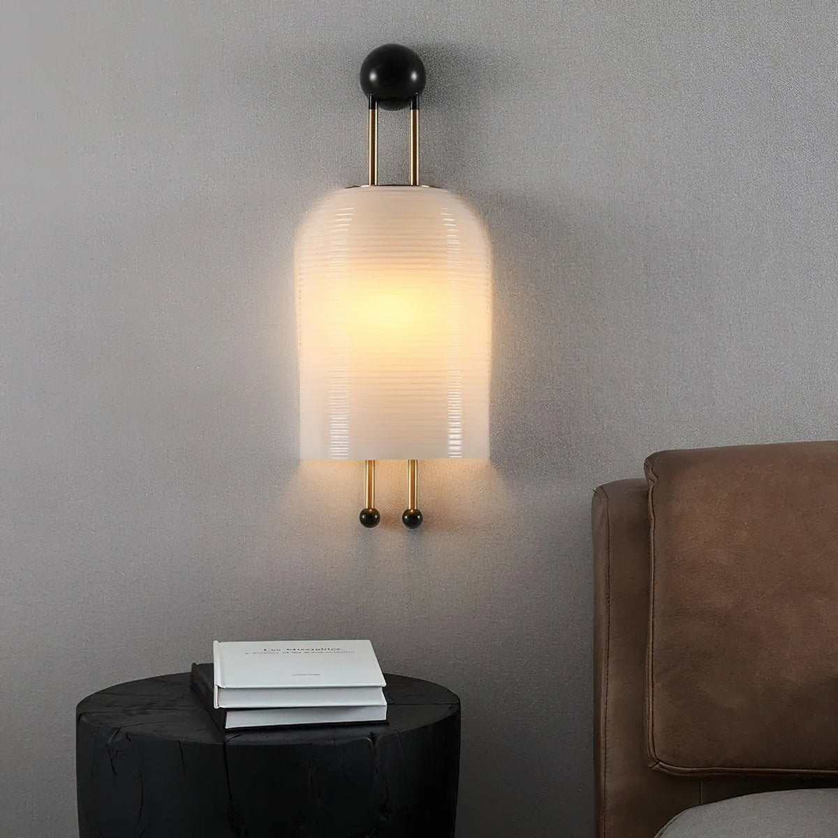 Glass Lantern Wall Sconce-Lighting > Wall Lights-casanuva-casanuva