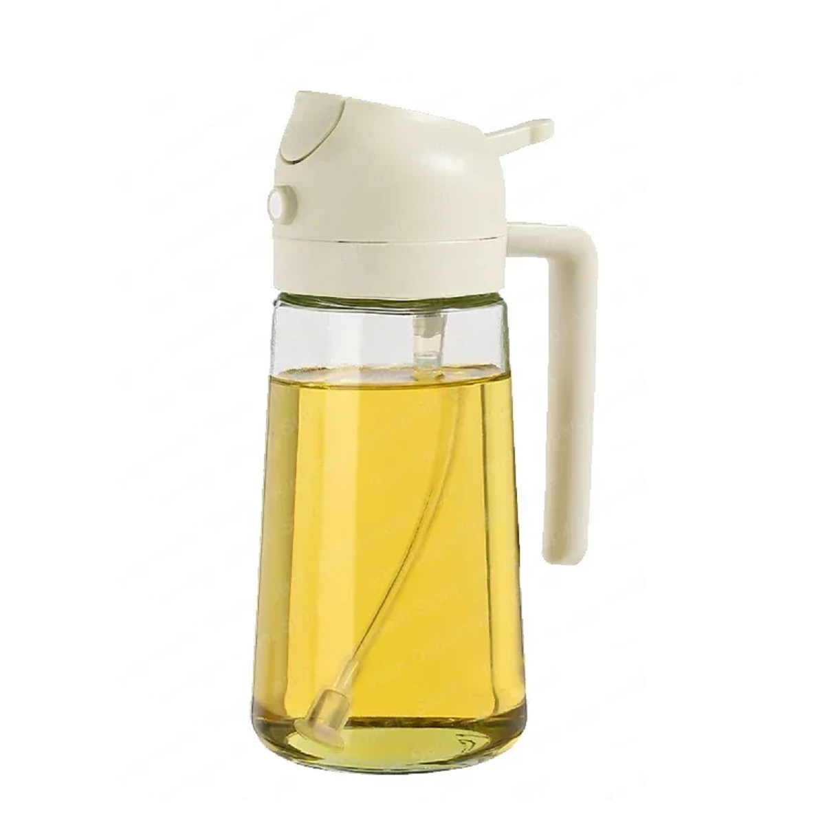 Glass Oil Sprayer and Dispenser 2 in 1-Kitchen & Dining > Kitchen Accessories-casanuva-1 PC - White-casanuva