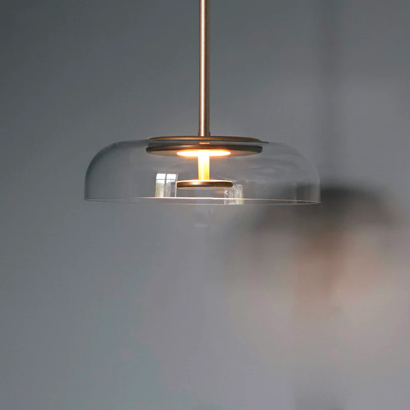 Glass Pendant Light Modern Design-Lighting > Pendant Lights-casanuva-Clear-D23 x H9 cm-casanuva