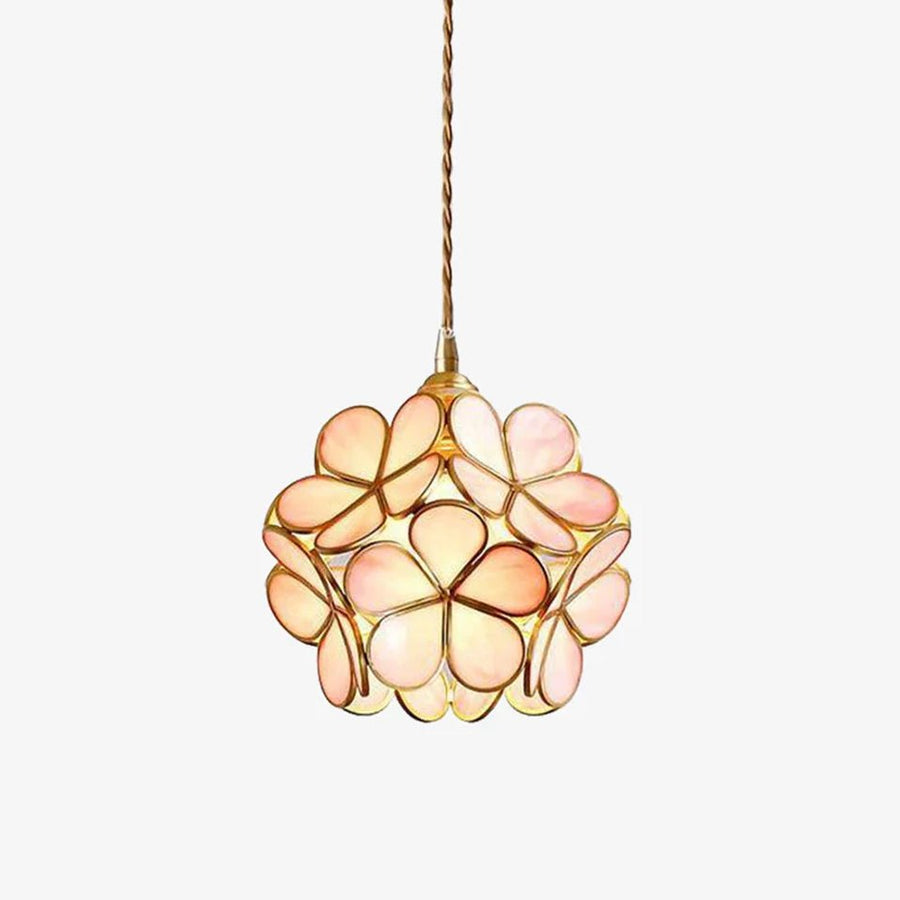 Glass Pendant Light with Petal Design-Lighting > Pendant Lights-casanuva-casanuva