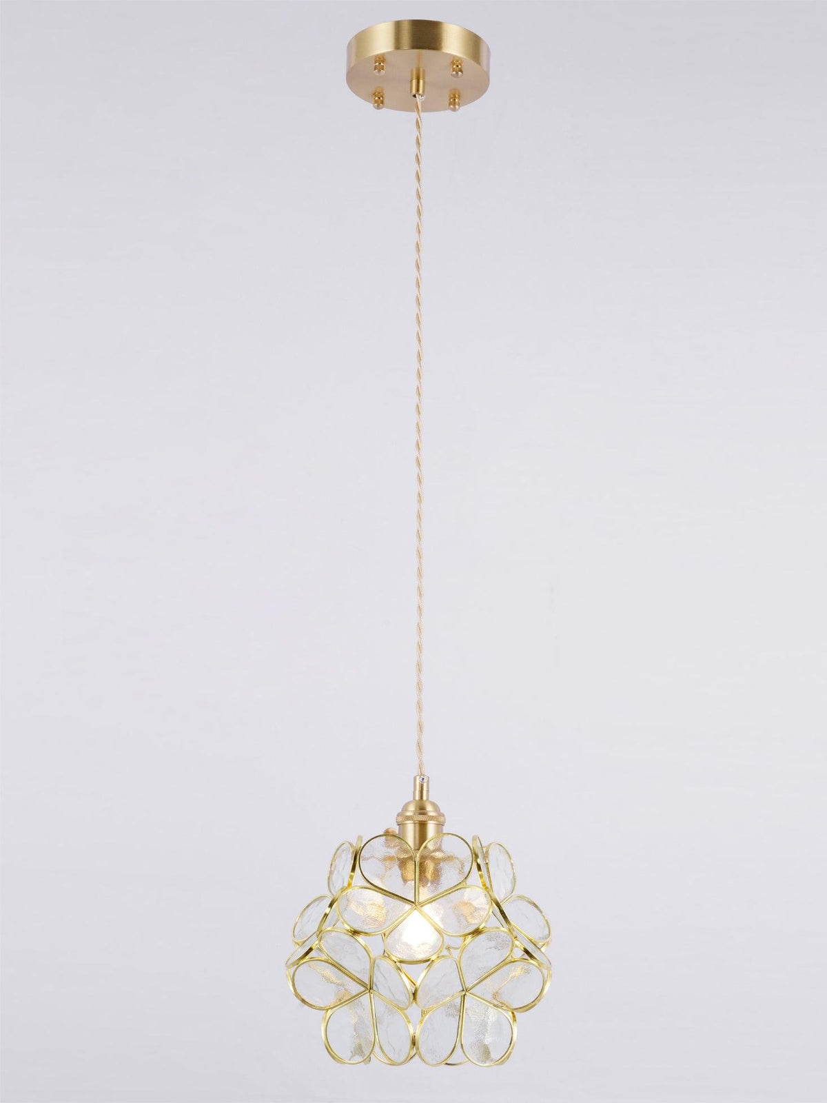 Glass Pendant Light with Petal Design-Lighting > Pendant Lights-casanuva-casanuva