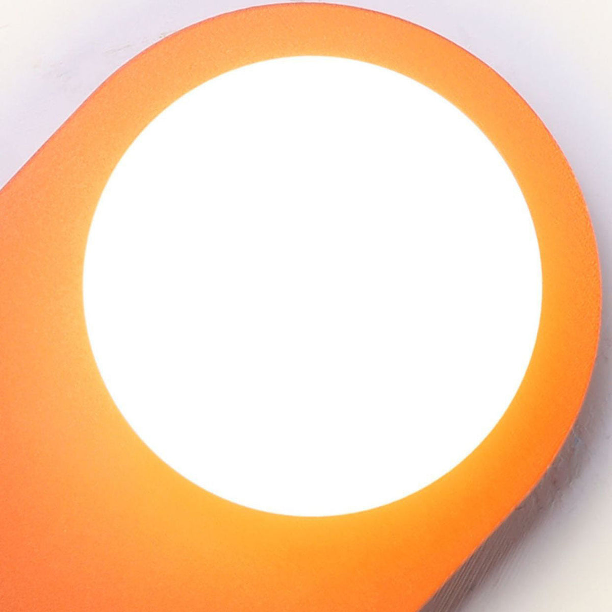 Glass Wall Sconce Lamp with Orange Ring 1-Light Nordic Minimalist Design-Lighting > Wall Lights-casanuva-casanuva