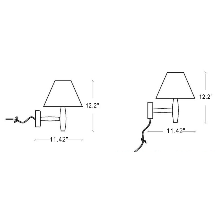 Glass and Solid Wood Wall Sconce Lamp 1-Light European Minimalist Design-Lighting > Wall Lights-casanuva-casanuva