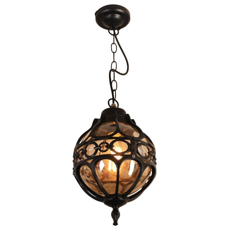 Globe Shape Waterproof Outdoor Pendant Light 1-Light Retro Industrial-Lighting > Outdoor Lighting-casanuva-casanuva