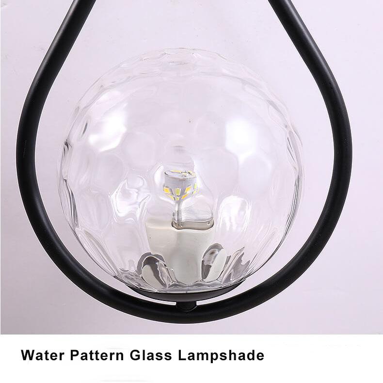 Globe Water Drop Shape 1-Light Wall Sconce Lamp-Lighting > Wall Lights-casanuva-casanuva