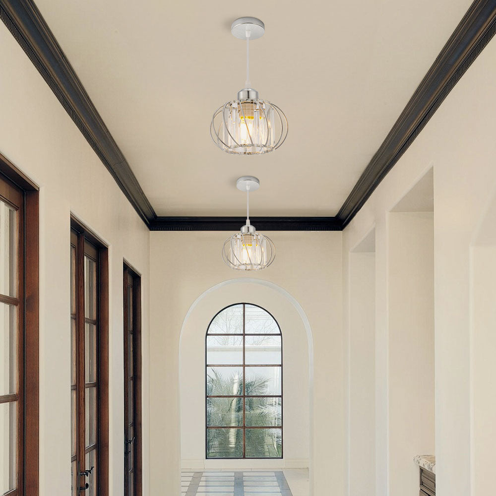 Globular Glass Pendant Light for Hallway-Lighting > Pendant Lights-casanuva-casanuva