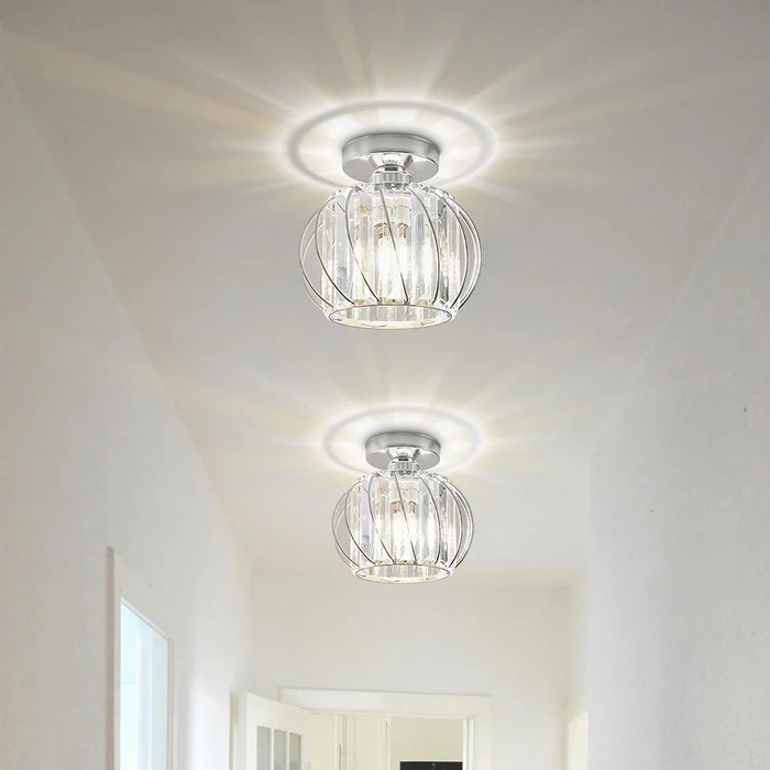 Globular Glass Pendant Light for Hallway-Lighting > Pendant Lights-casanuva-casanuva