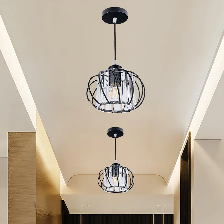 Globular Glass Pendant Light for Hallway-Lighting > Pendant Lights-casanuva-casanuva