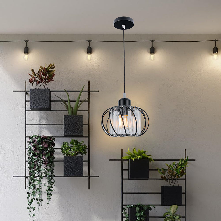 Globular Glass Pendant Light for Hallway-Lighting > Pendant Lights-casanuva-casanuva