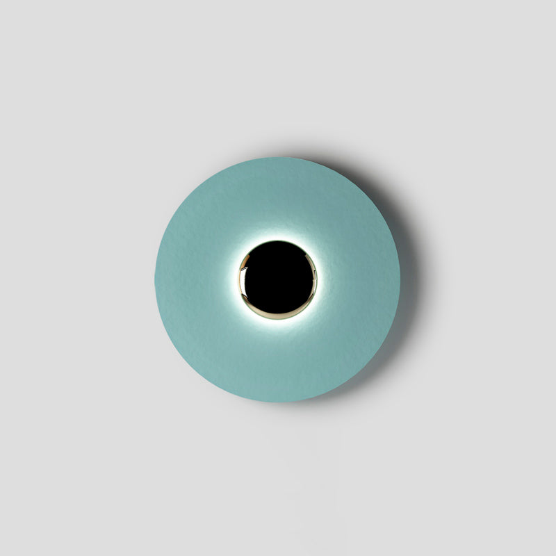 Glow Wall Light LED-Lighting > Wall Lights-casanuva-19.7" x H 19.7"-Blue & Antique copper-Warm Light-casanuva