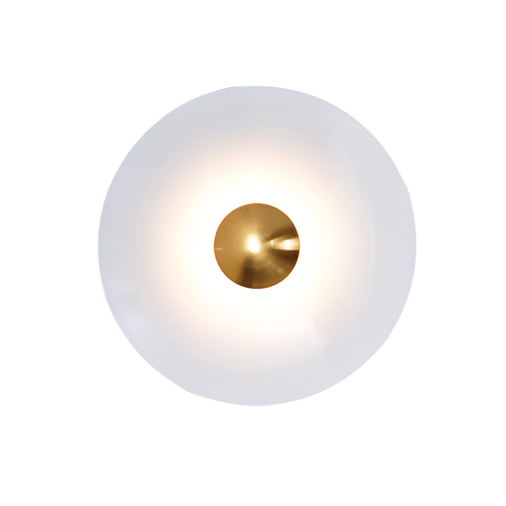 Glow Wall Light LED-Lighting > Wall Lights-casanuva-23.6" x H 23.6"-White & Antique copper-Warm Light-casanuva