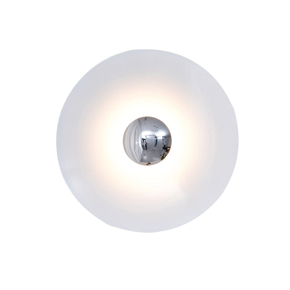 Glow Wall Light LED-Lighting > Wall Lights-casanuva-23.6" x H 23.6"-White & Chrome-Warm Light-casanuva