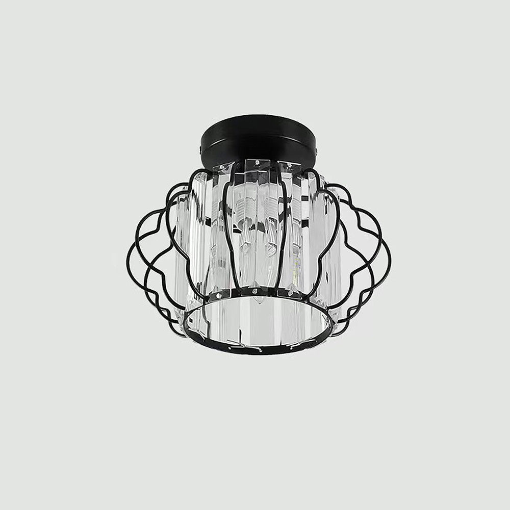 Gold Crystal Hallway Ceiling Light Fixture-Lighting > Ceiling Lights-casanuva-casanuva