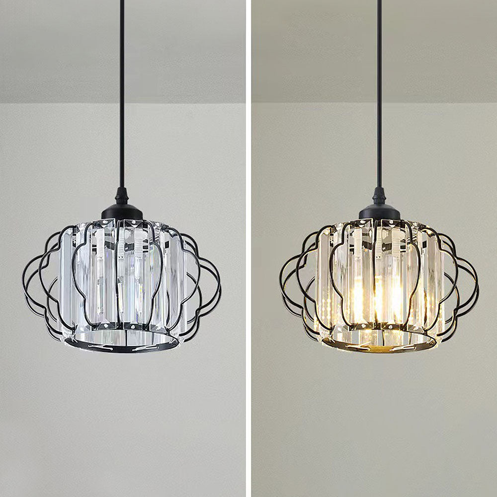 Gold Crystal Hallway Ceiling Light Fixture-Lighting > Ceiling Lights-casanuva-casanuva