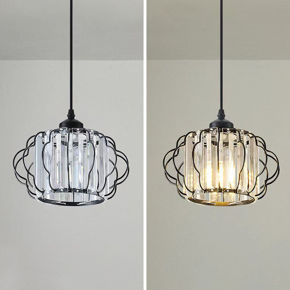 Gold Crystal Hallway Ceiling Light Fixture-Lighting > Ceiling Lights-casanuva-casanuva