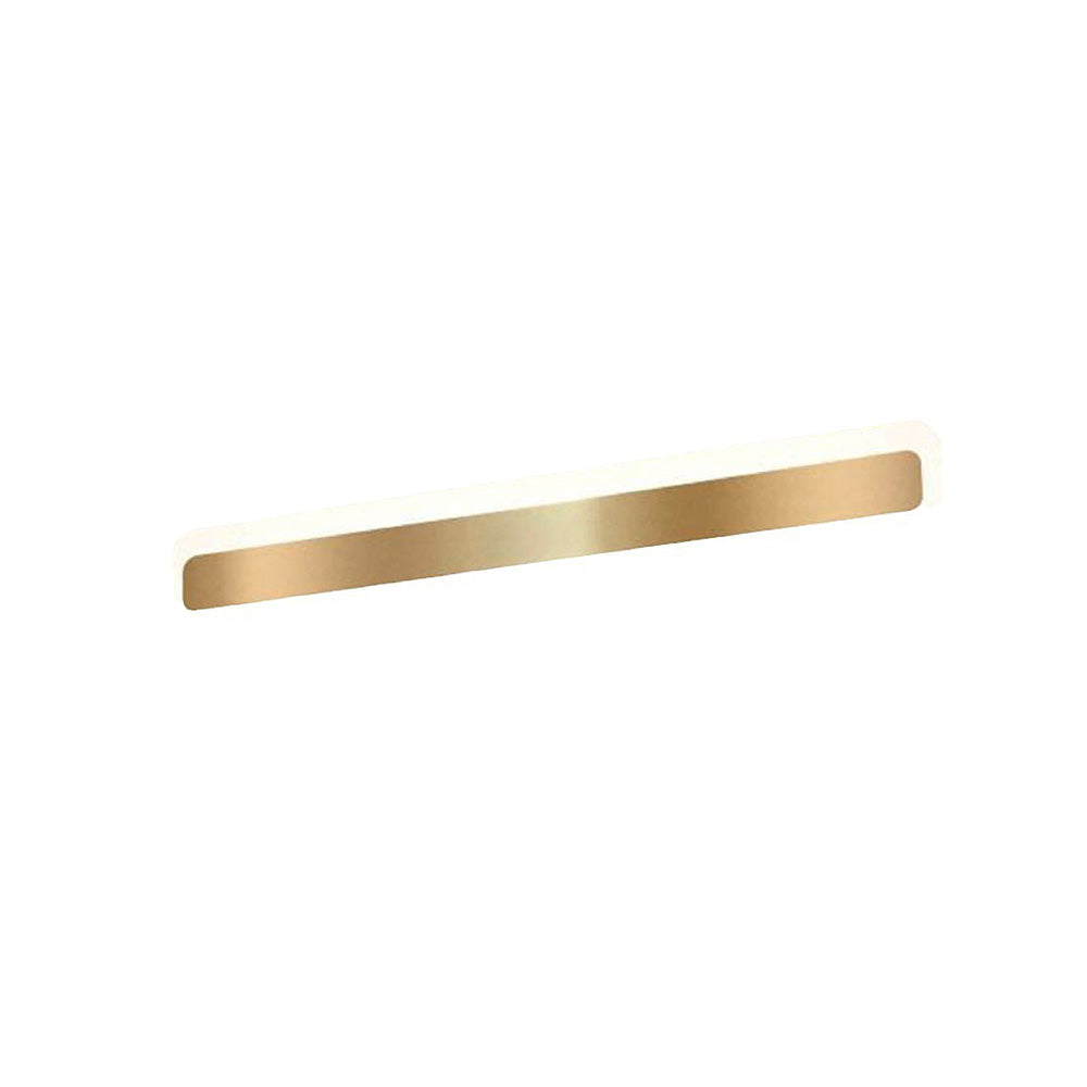 Gold Metal Long Bathroom Wall Mirror Light-Lighting > Wall Lights-casanuva-casanuva
