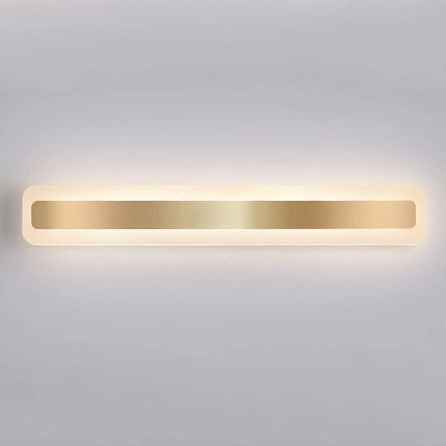 Gold Metal Long Bathroom Wall Mirror Light-Lighting > Wall Lights-casanuva-casanuva