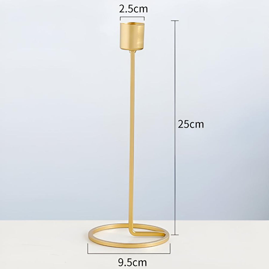 Golden Candle Holders for Romantic Ambiance-Home Decor > Candle Holders-casanuva-Large-casanuva