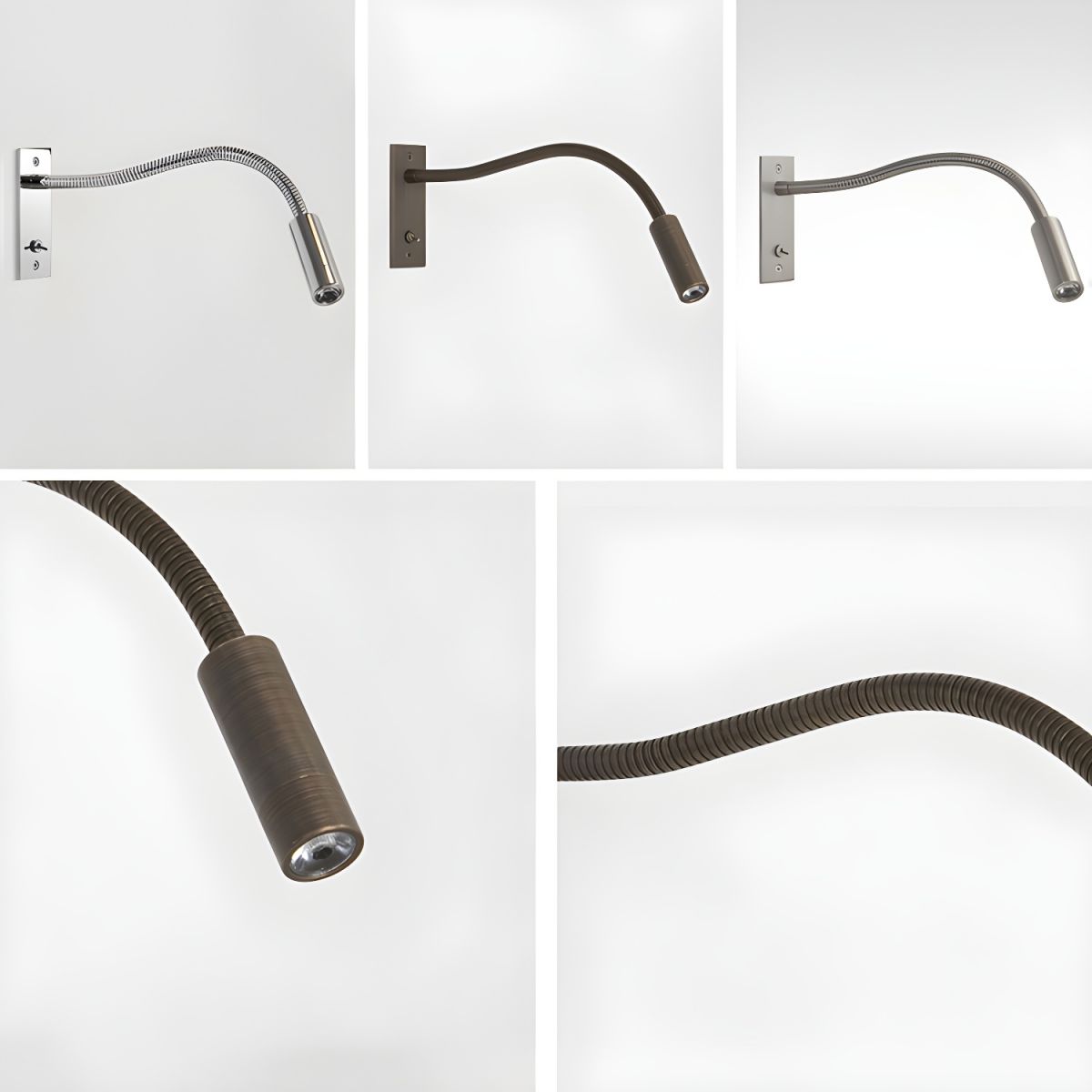 Gooseneck Wall Lamp with Flexible Arm-Lighting > Wall Lights-casanuva-casanuva