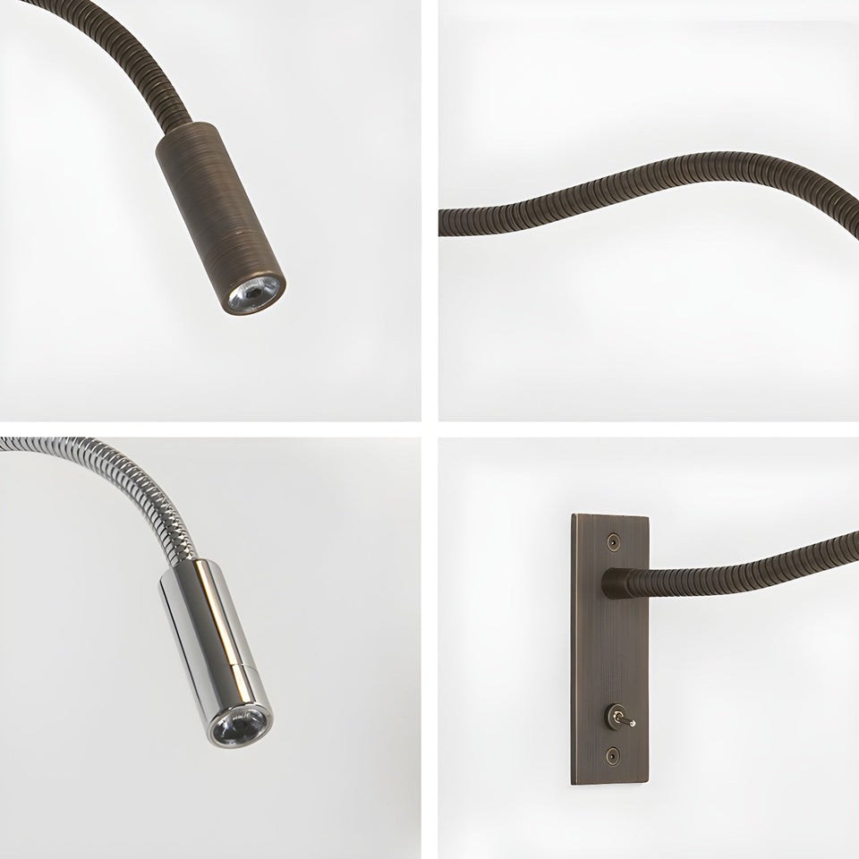 Gooseneck Wall Lamp with Flexible Arm-Lighting > Wall Lights-casanuva-casanuva