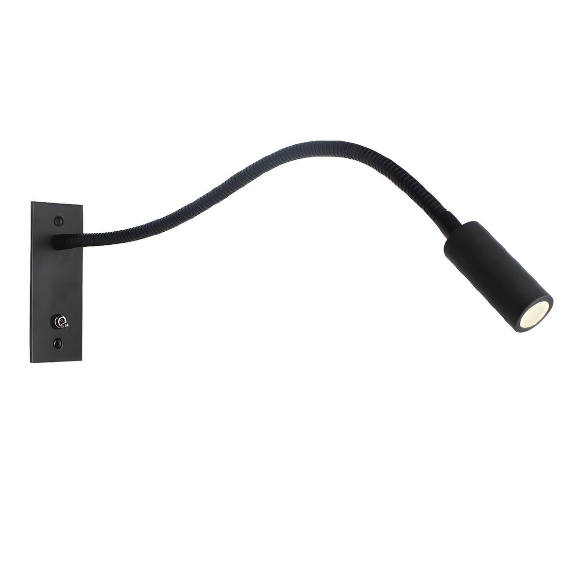 Gooseneck Wall Lamp with Flexible Arm-Lighting > Wall Lights-casanuva-W 13.8" x H 4.7"-Black (Non-rustproof-Warm Light-casanuva