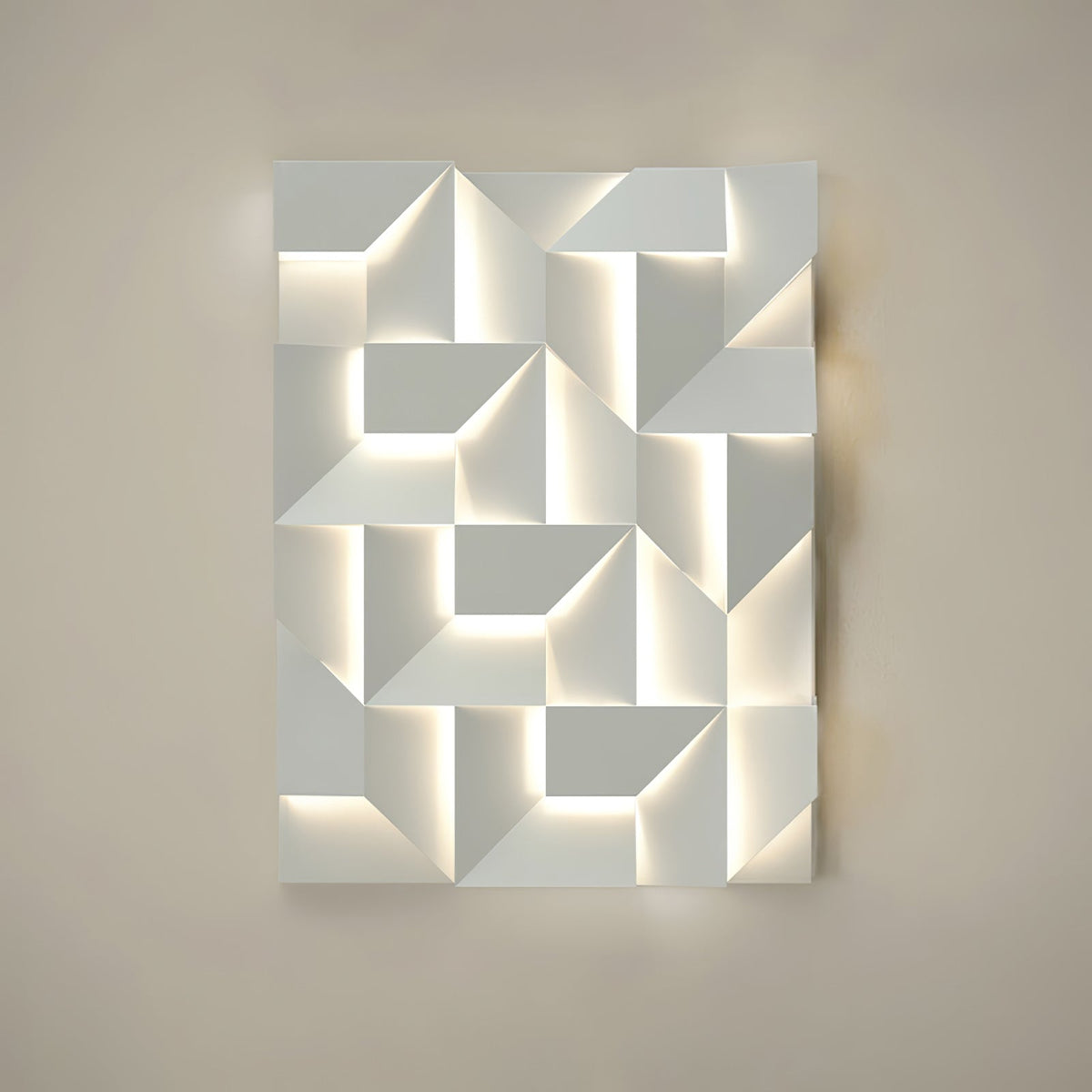Grand Wall Sconce-Lighting > Wall Lights-casanuva-70cmx100cm-White & Wired version-Warm Light-casanuva