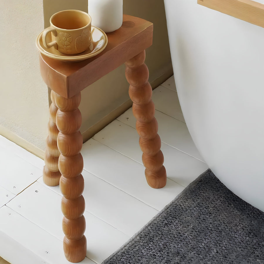 Half Moon Mini Table with Bubble Design-Furniture > Side Tables-casanuva-casanuva