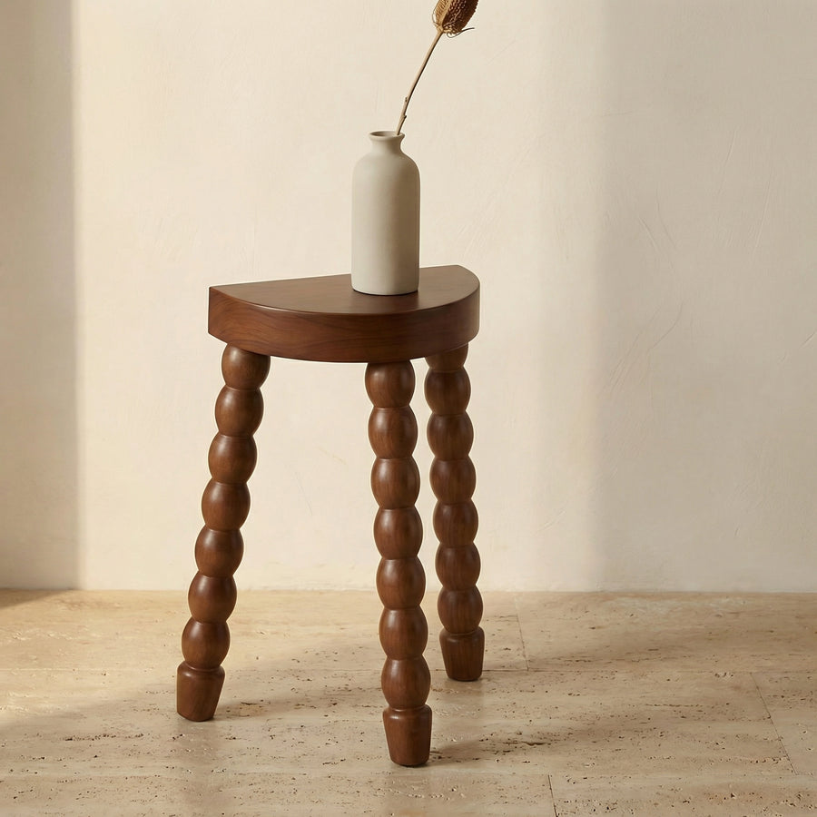 Half Moon Mini Table with Bubble Design-Furniture > Side Tables-casanuva-casanuva