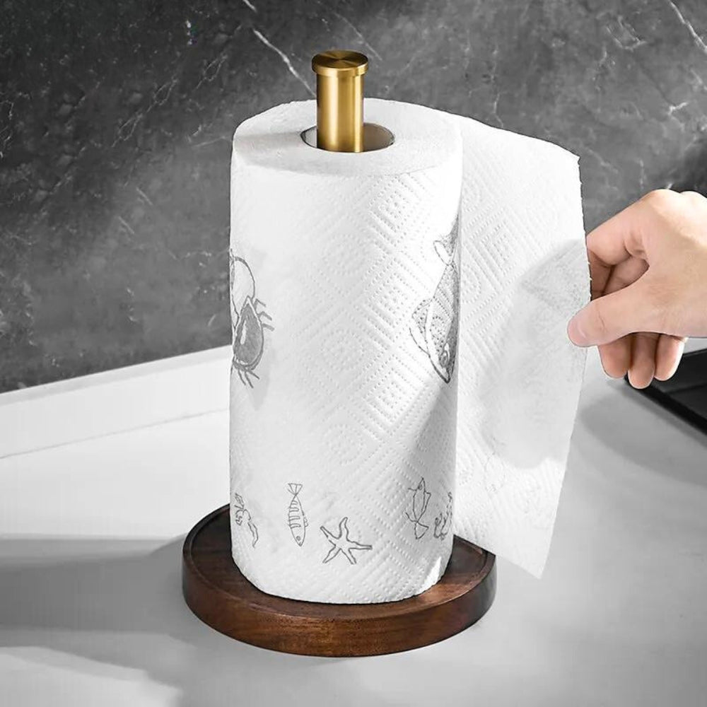 Handcrafted Wooden Paper Towel Holder-Bedding & Bath > Bathroom Accessories-casanuva-casanuva