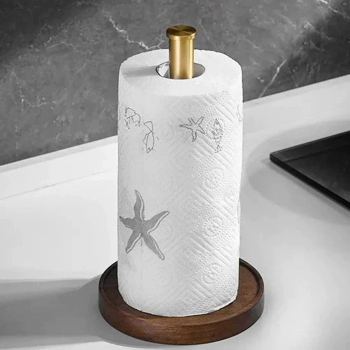 Handcrafted Wooden Paper Towel Holder-Bedding & Bath > Bathroom Accessories-casanuva-casanuva