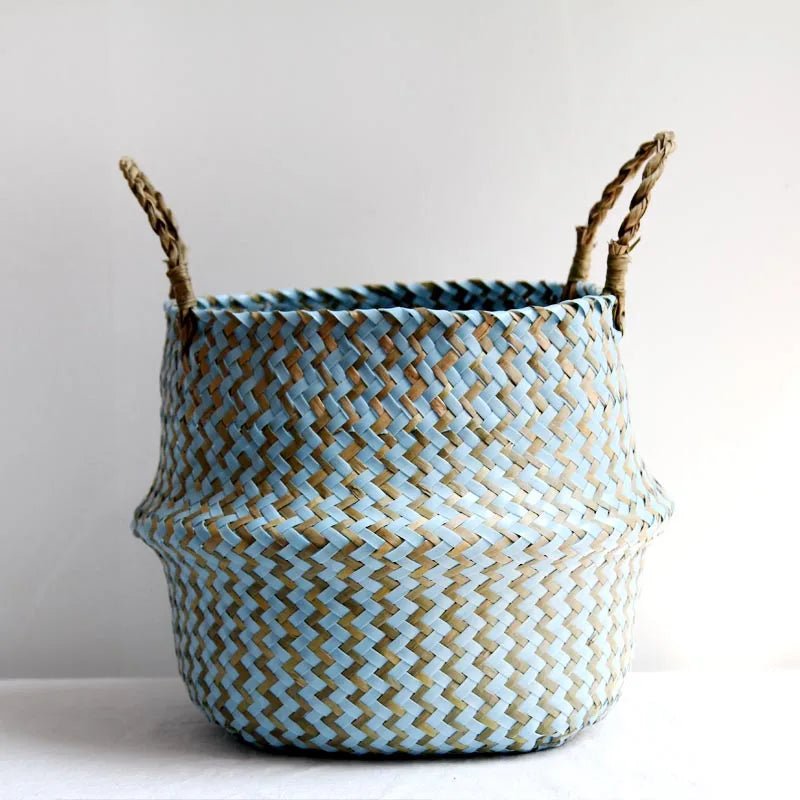 Handmade Boho Willow Foldable Plant Basket-Home Decor > Decorative Accessories-casanuva-casanuva
