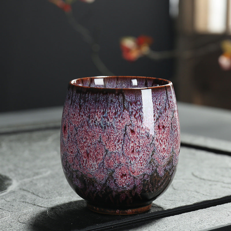 Handmade Ceramic Teacup for Tranquil Tea Moments-Kitchen & Dining > Tableware-casanuva-Red-casanuva