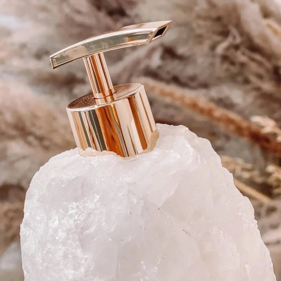 Handmade Soap Dispenser with Natural Crystal Design-Bedding & Bath > Bathroom Accessories-casanuva-casanuva