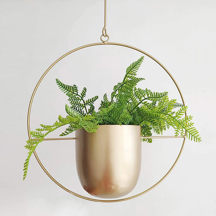 Hanging Planters Modern Luxury Pots-Home Decor > Decorative Accessories-casanuva-Gold-Circle-casanuva