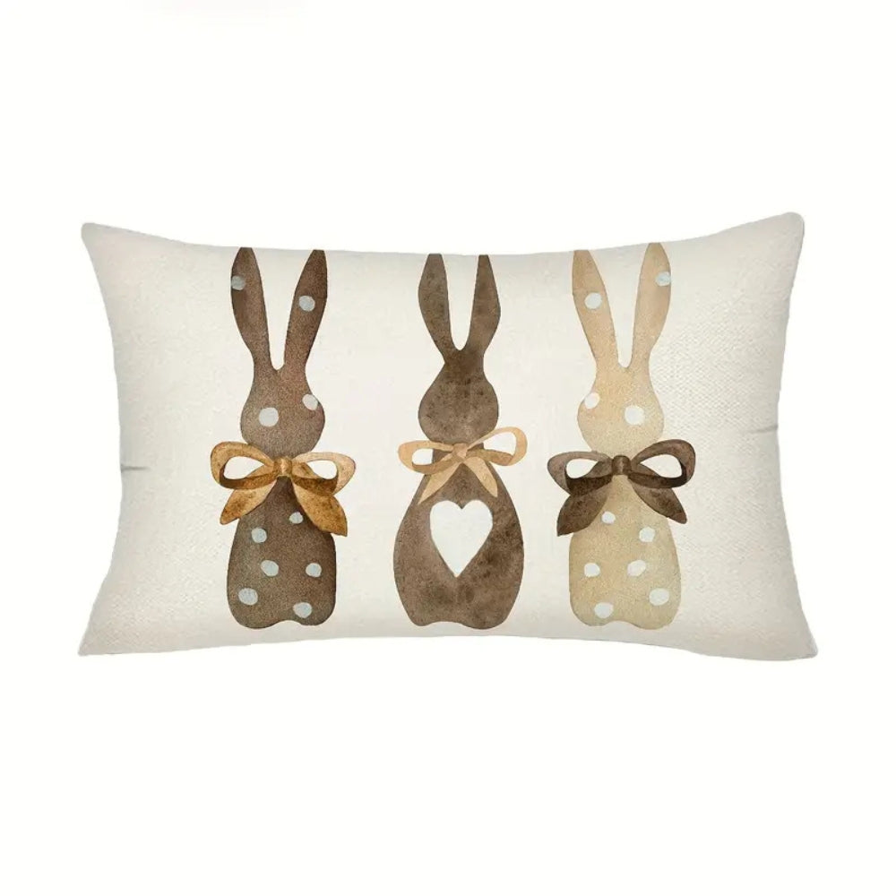 Hemp Bunny Cushion Cover-Covers & Textiles > Cushion Covers-casanuva-12"x20"-casanuva