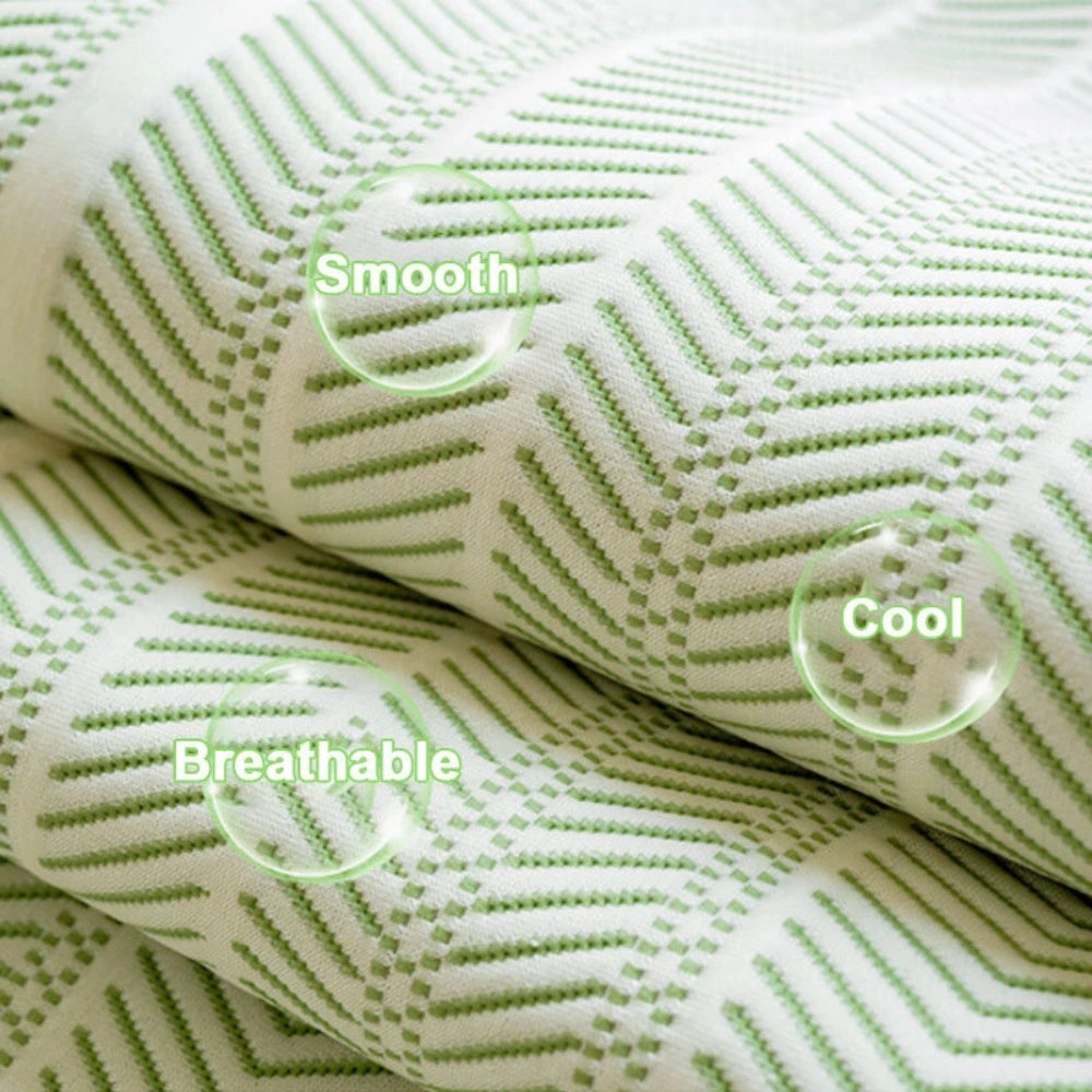Herringbone Scallop Edge Sofa Cover-Covers & Textiles > Sofa Covers-casanuva-casanuva