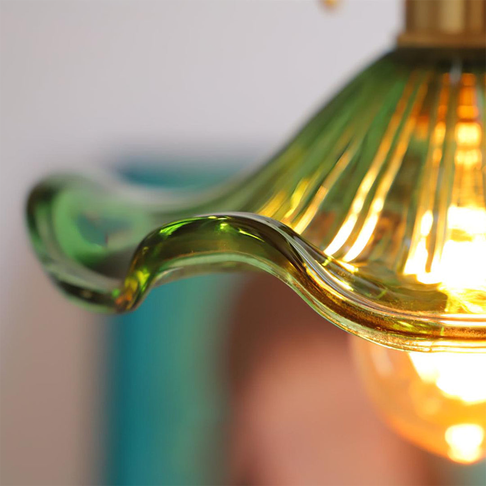 Hibiscus Flower Glass Pendant Light-Lighting > Pendant Lights-casanuva-casanuva